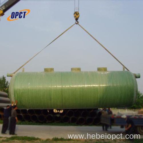 Fiberglass wastewater treatment sewage frp septic tank